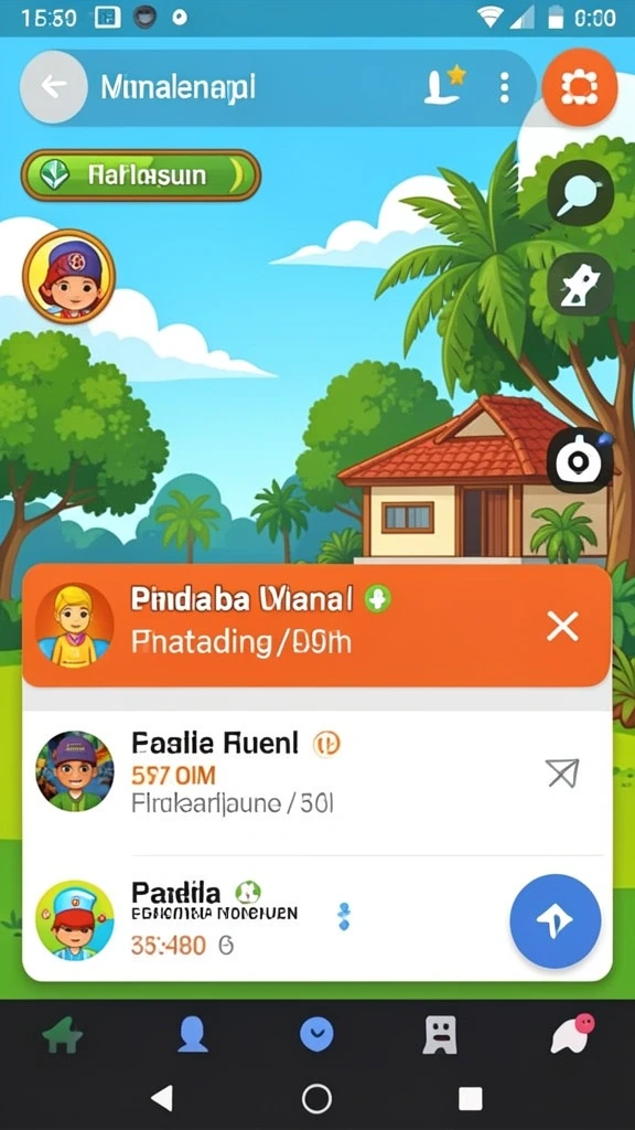 rp55 - Tangkapan layar menunjukkan pertempuran epik dengan monster besar.